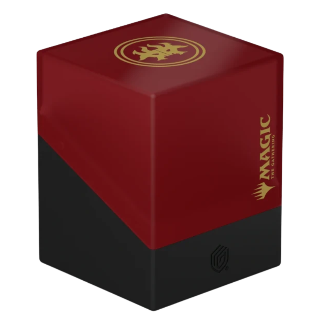 Ultimate Guard Boulder 100+ MTG Rakdos deck box—rugged, stylish storage for Magic: The Gathering cards in striking Rakdos colors.