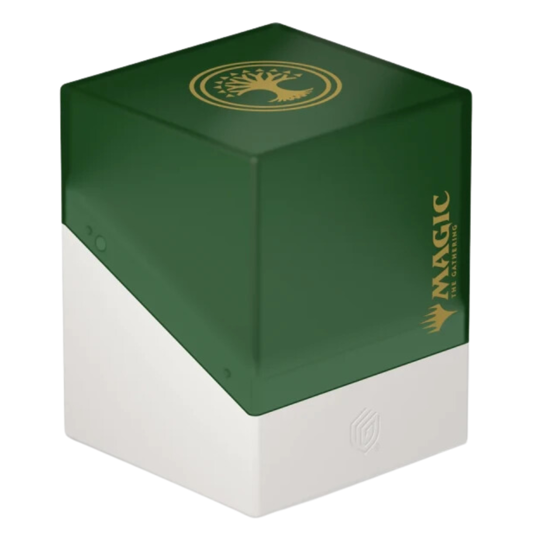 Ultimate Guard Boulder 100+ Selesnya deck box – premium Magic: The Gathering storage with a nature-inspired design, strong protection, and secure fit for MTG decks.
