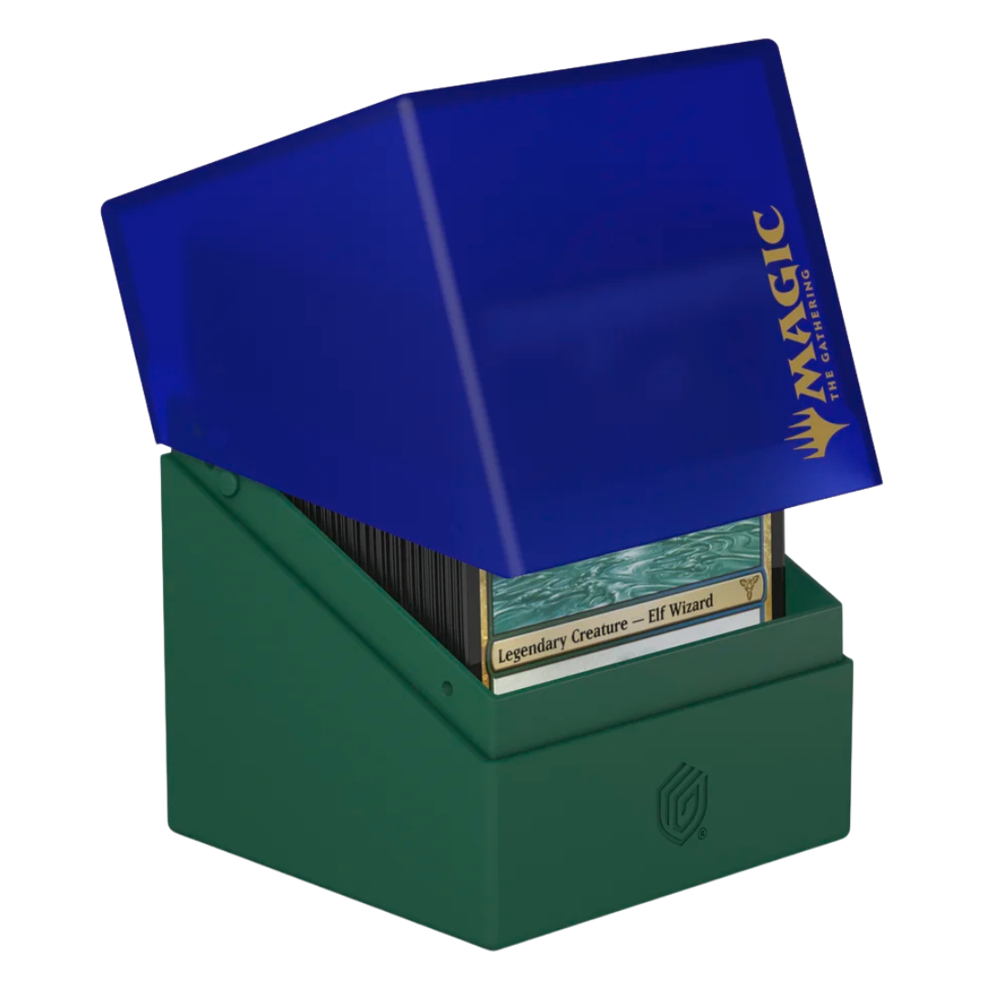Ultimate Guard Boulder 100+ MTG Simic deck box—rugged, high-quality storage solution for Magic: The Gathering cards in Simic guild colors.