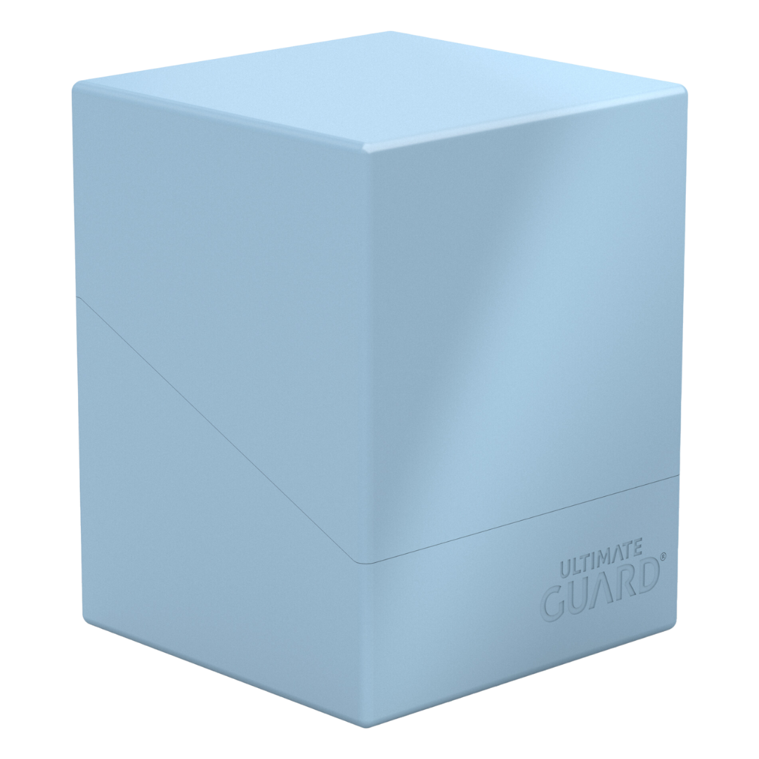 Ultimate Guard Boulder 100+ deck box in Pastel Baby Blue, premium card storage for MTG, Pokémon, and more.