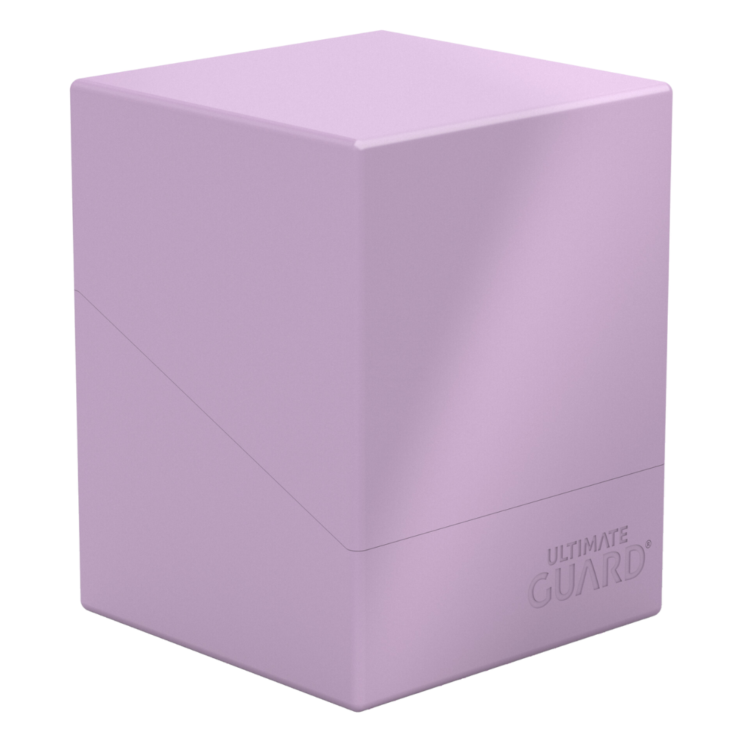 Ultimate Guard Boulder 100+ deck box in Pastel Lavender Purple, premium card storage for MTG, Pokémon, and more.