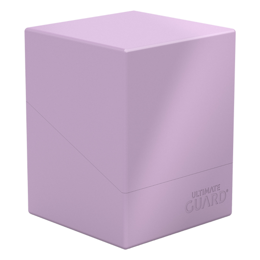 Ultimate Guard Boulder 100+ deck box in Pastel Lavender Purple, premium card storage for MTG, Pokémon, and more.