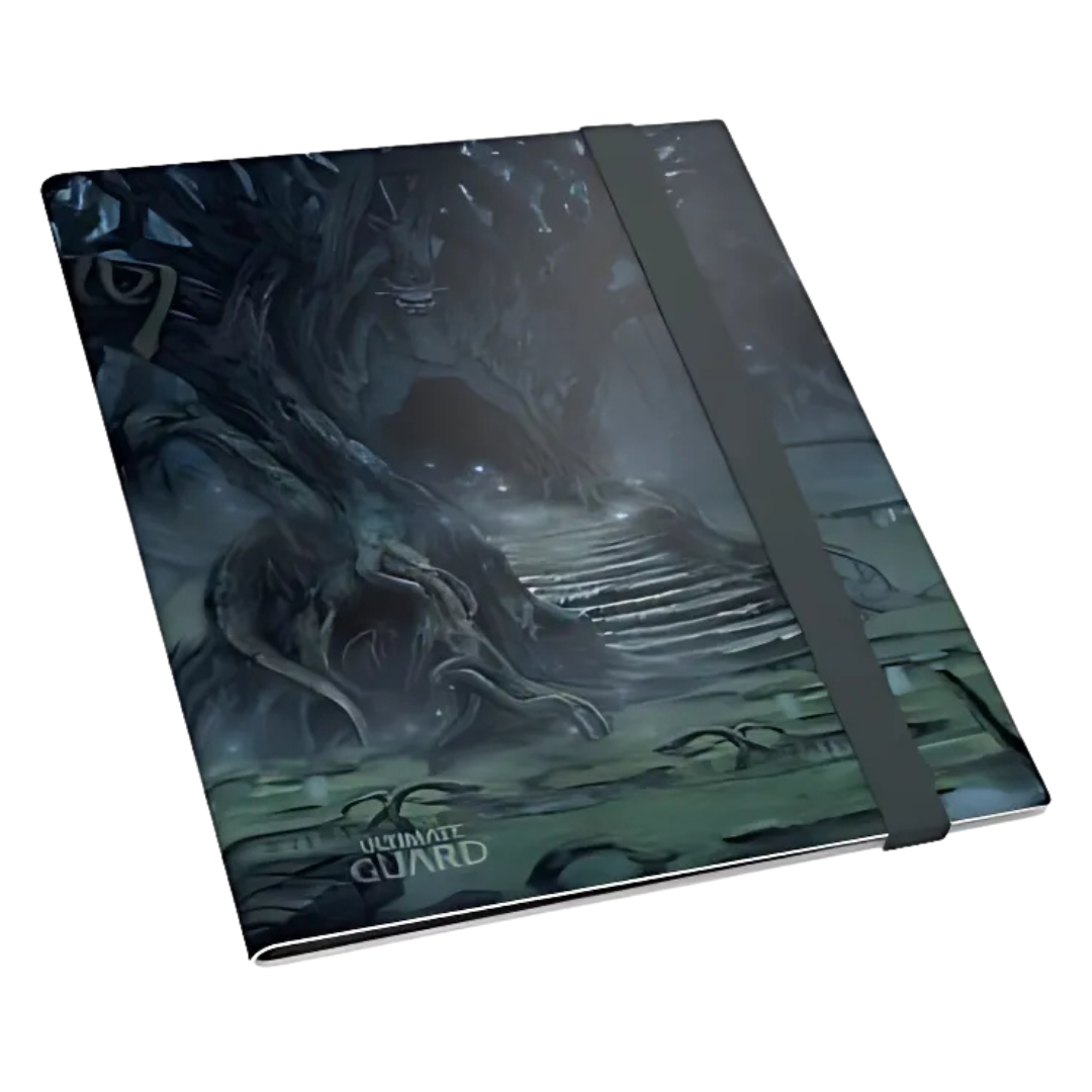 Ultimate Guard 9 Pocket Flexxfolio Lands Edition II Swamp trading card binder with side-loading pages, acid-free storage, and premium Swamp-themed artwork.