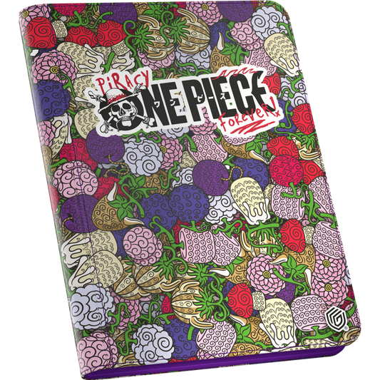 Ultimate Guard 9 Pocket Zipfolio One Piece Devilfruit Pattern for trading card storage and protection