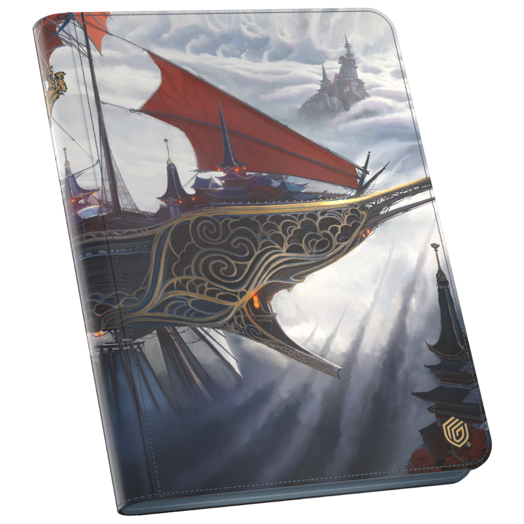 Ultimate Guard 9 Pocket Zipfolio MTG Tarkir Dragonstorm V3 binder, premium card storage with side-loading design and Magic: The Gathering artwork for double-sleeved cards.