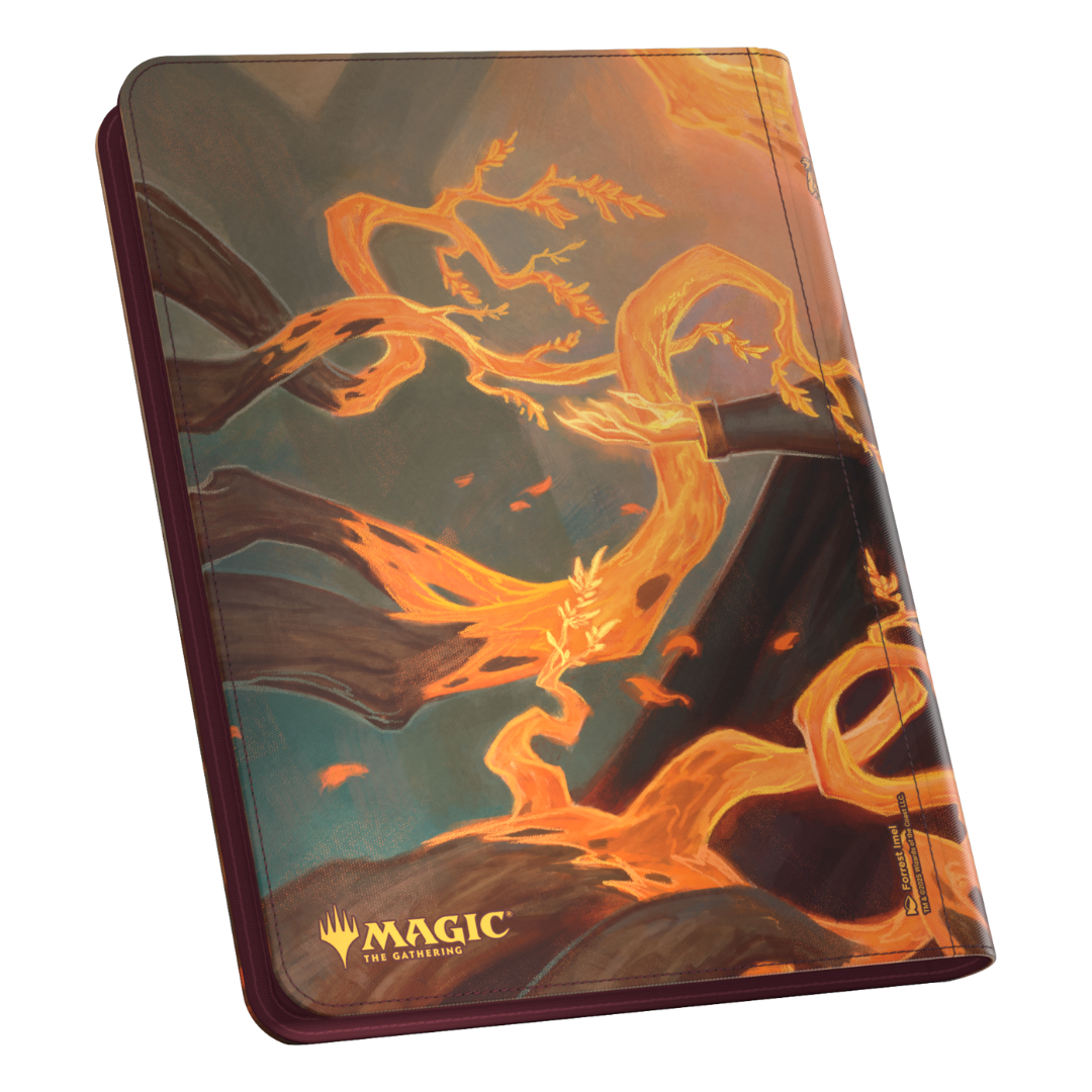 Ultimate Guard 9 Pocket Zipfolio MTG Tarkir Dragonstorm V5, durable card binder with side-loading design and vibrant Tarkir Dragonstorm artwork for Magic: The Gathering cards.







