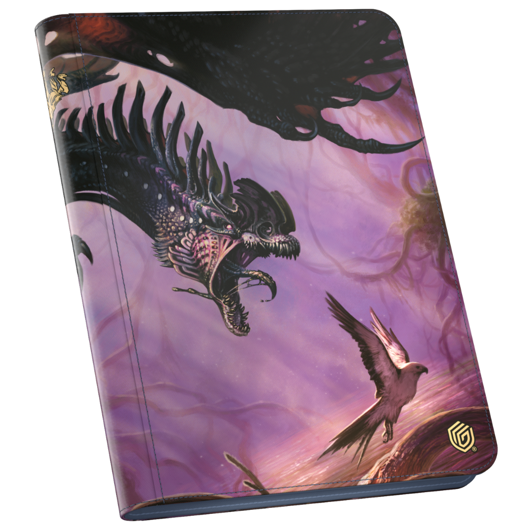 Ultimate Guard 9 Pocket Zipfolio MTG Tarkir Dragonstorm V6, durable card binder with secure zipper closure and vibrant Tarkir Dragonstorm artwork for organizing Magic: The Gathering cards.







