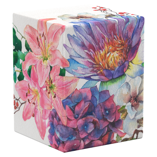 Ultimate Guard Boulder 100+ Lotus Bloom deck box for trading cards