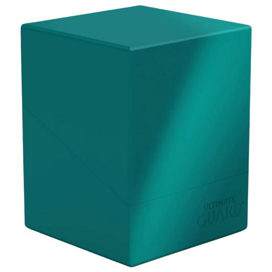 Ultimate Guard Boulder 100+ Solid deck box, fits 100+ double-sleeved or 120+ single-sleeved cards, durable and secure card storage.