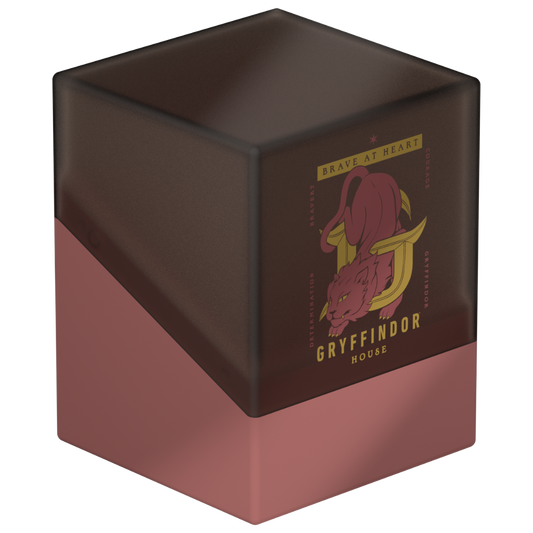 Ultimate Guard Boulder 100+ Gryffindor deck box with red and gold House crest