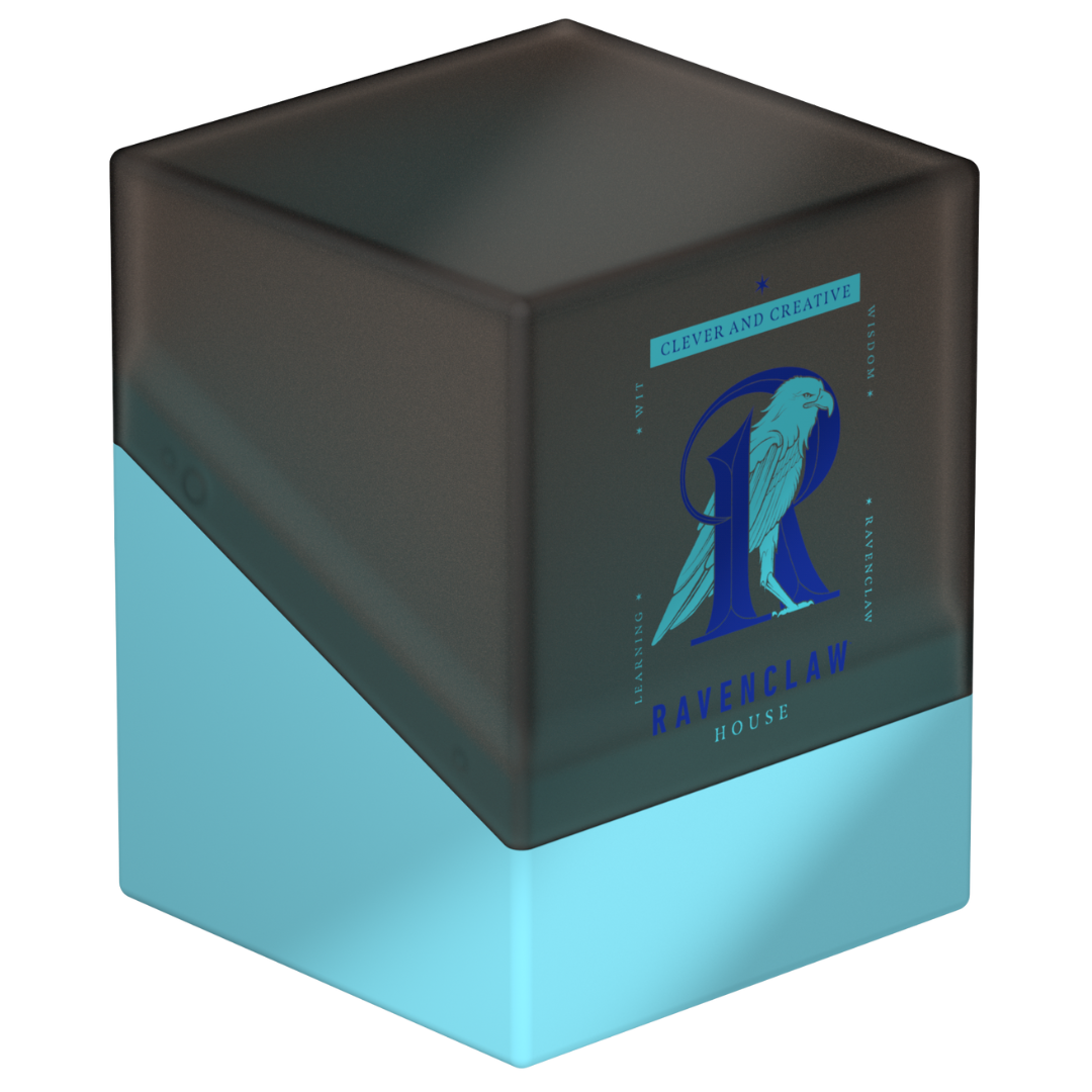 Ultimate Guard Boulder 100+ Ravenclaw deck box with blue and silver House crest