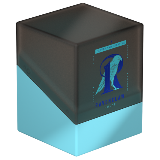 Ultimate Guard Boulder 100+ Ravenclaw deck box with blue and silver House crest