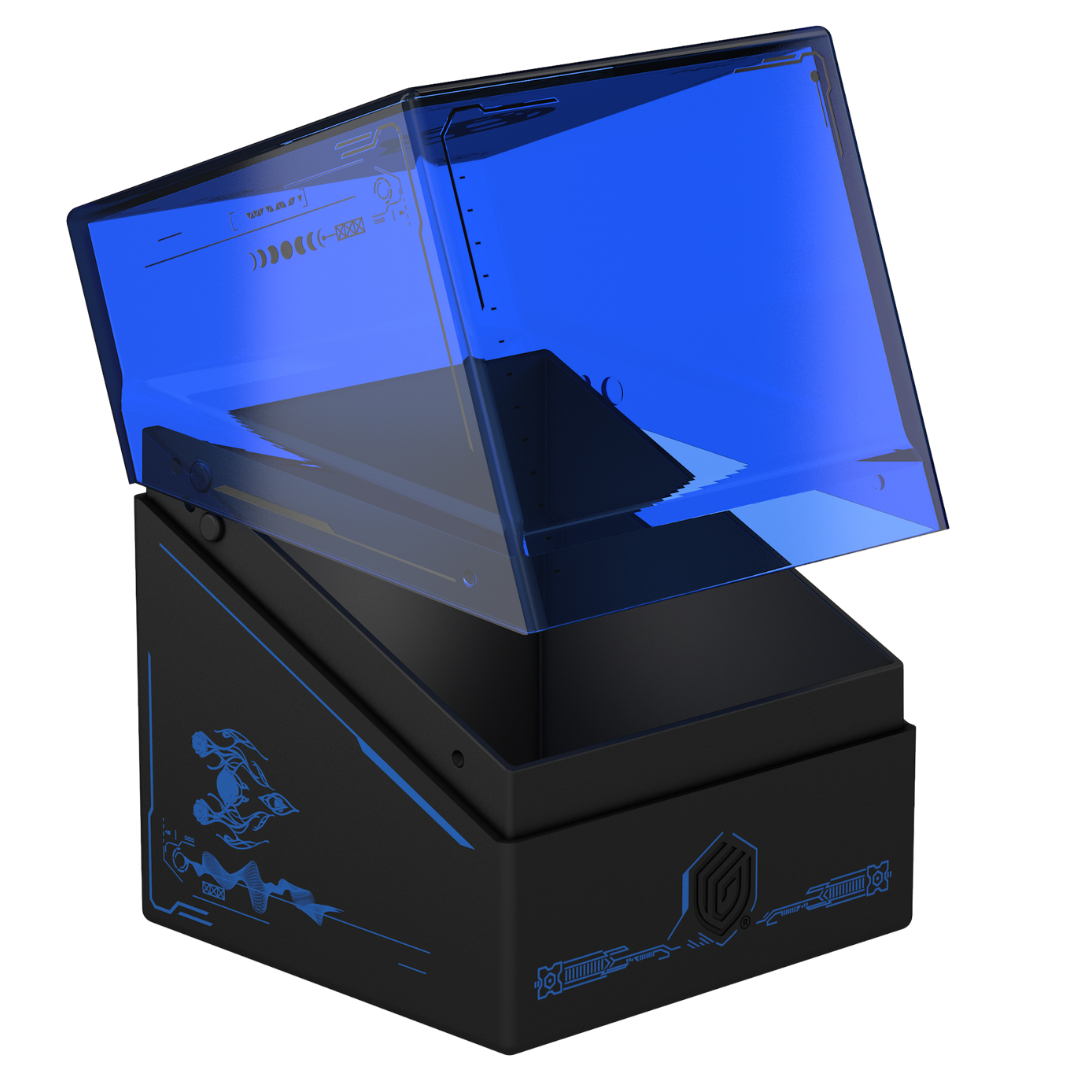 Ultimate Guard Boulder 100+ MTG Edge of Eternities Illvoi Open Deck Box with printed transparent lid and solid base design