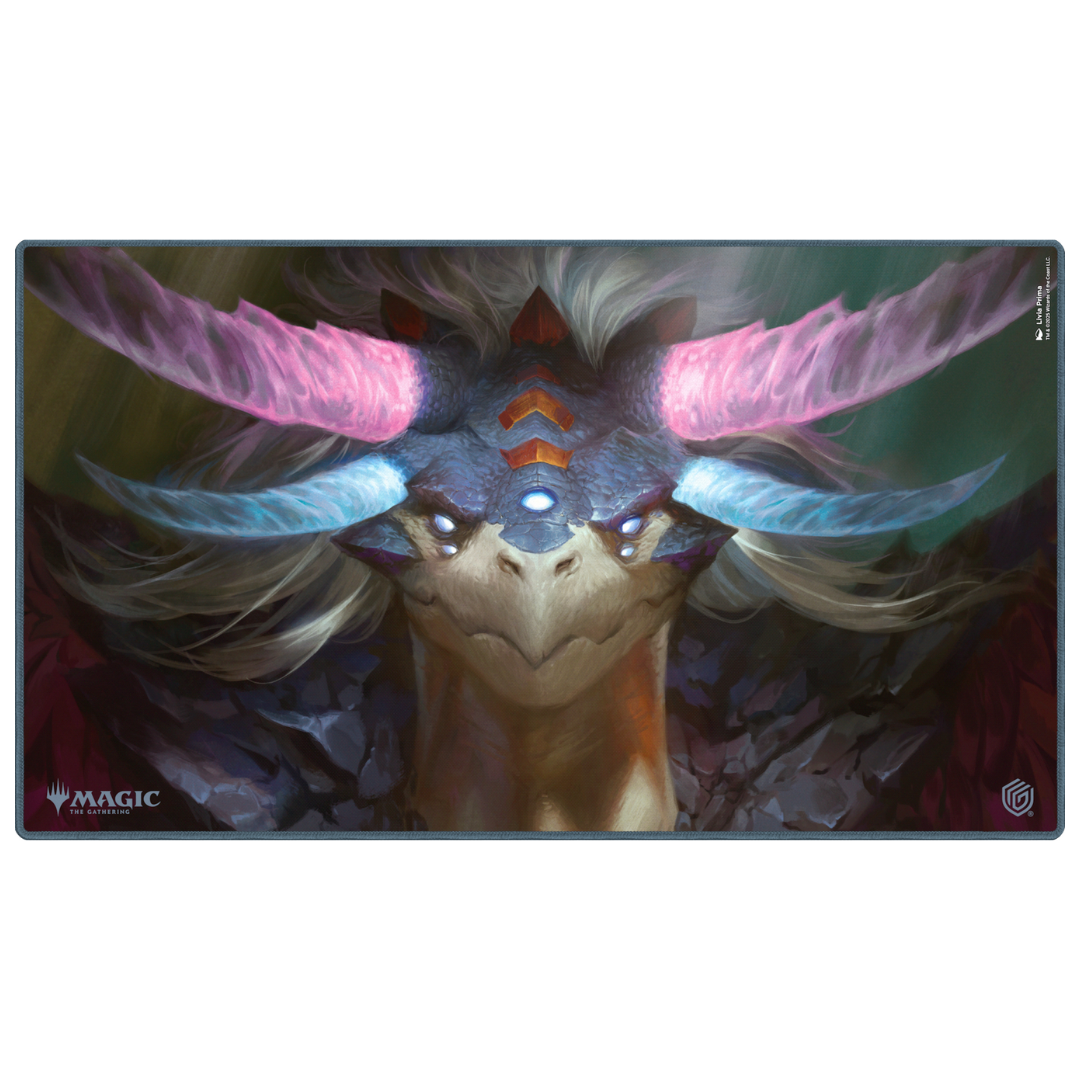 Ultimate Guard Playmat MTG Tarkir Dragonstorm V1, premium gaming surface with Tarkir Dragonstorm artwork for Magic: The Gathering players.







