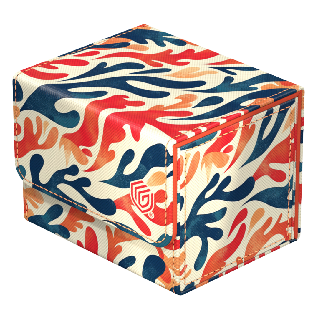 Ultimate Guard Sidewinder 100+ Coral Places Mellow Sea 2025 Exclusive deck box with coral reef pattern for trading cards
