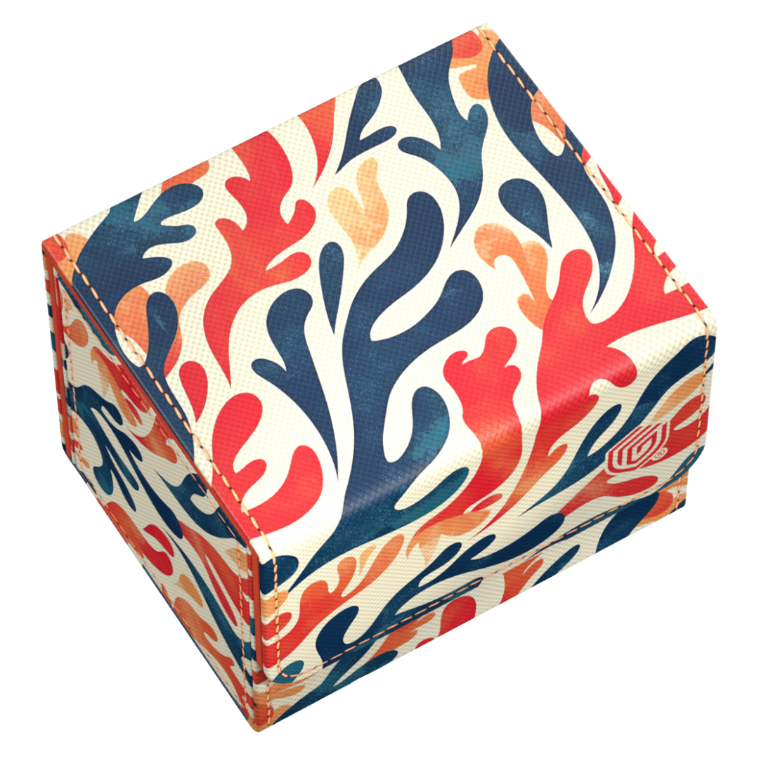 Ultimate Guard Sidewinder 100+ Coral Places Mellow Sea 2025 Exclusive deck box with coral reef pattern, designed for 100 double-sleeved cards
