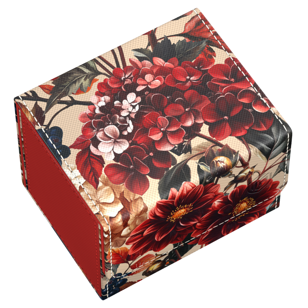 Floral-patterned Sidewinder 100+ Floral Places Autumn Heath deck box showcased above