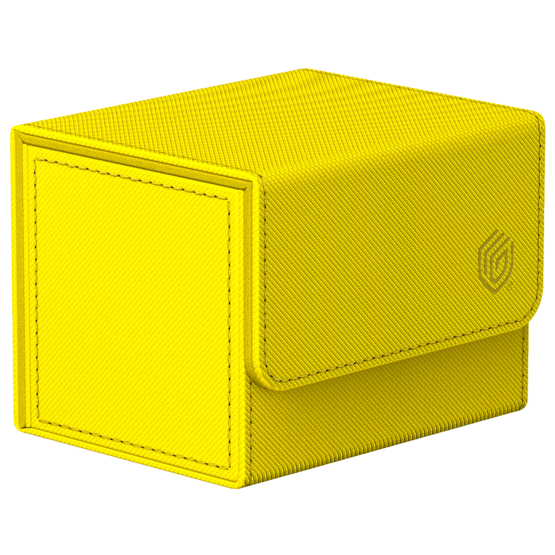 Ultimate Guard Sidewinder 100+ Summer Edition in bright yellow Xenoskin finish deck box
