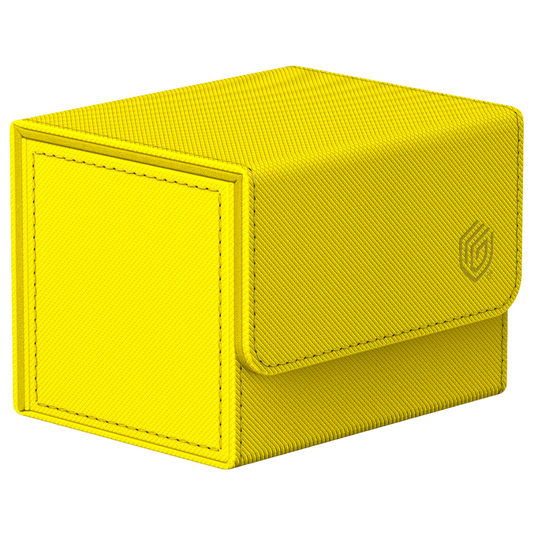 Ultimate Guard Sidewinder 100+ Summer Edition in bright yellow Xenoskin finish deck box