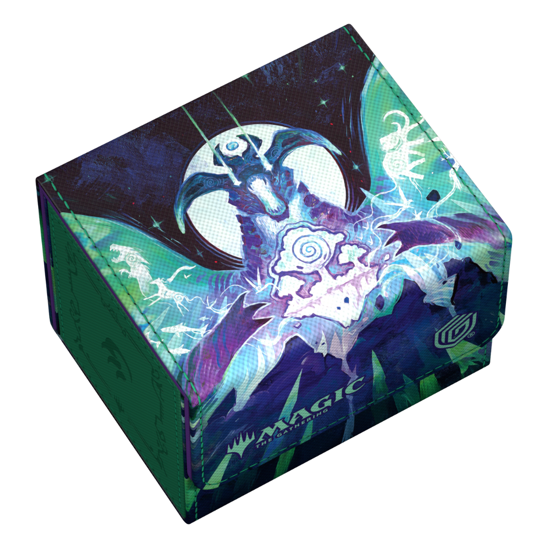 Ultimate Guard Sidewinder 100+ - Tarkir Dragonstorm - V3 deck box, showcasing reinforced corners, premium soft-touch material, and vibrant dragon-themed design for card storage.








