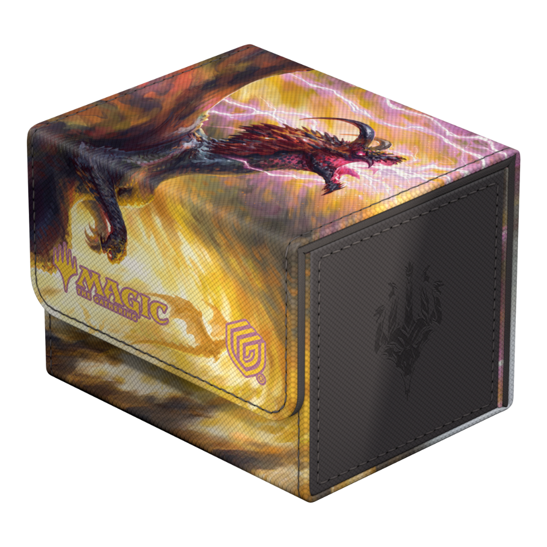Ultimate Guard Sidewinder 100+ - Tarkir Dragonstorm - V8 deck box, featuring striking dragon-themed artwork, soft-touch finish, and secure magnetic closure for card protection.








