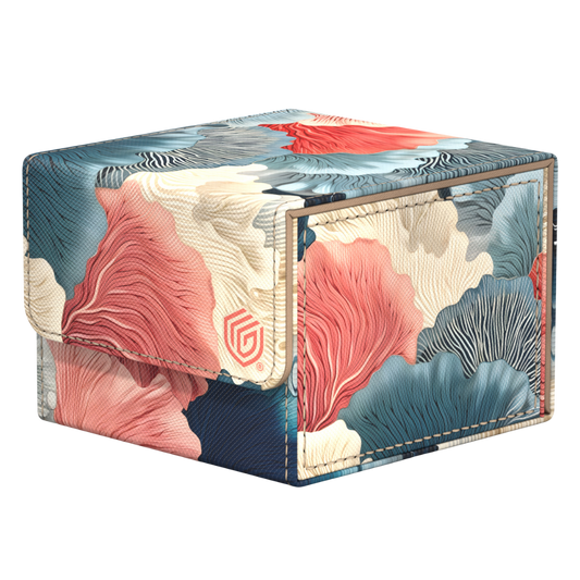 Ultimate Guard Sidewinder 133+ Coral Places II Reef Flowers deck box for 133 double-sleeved cards with tropical coral reef design