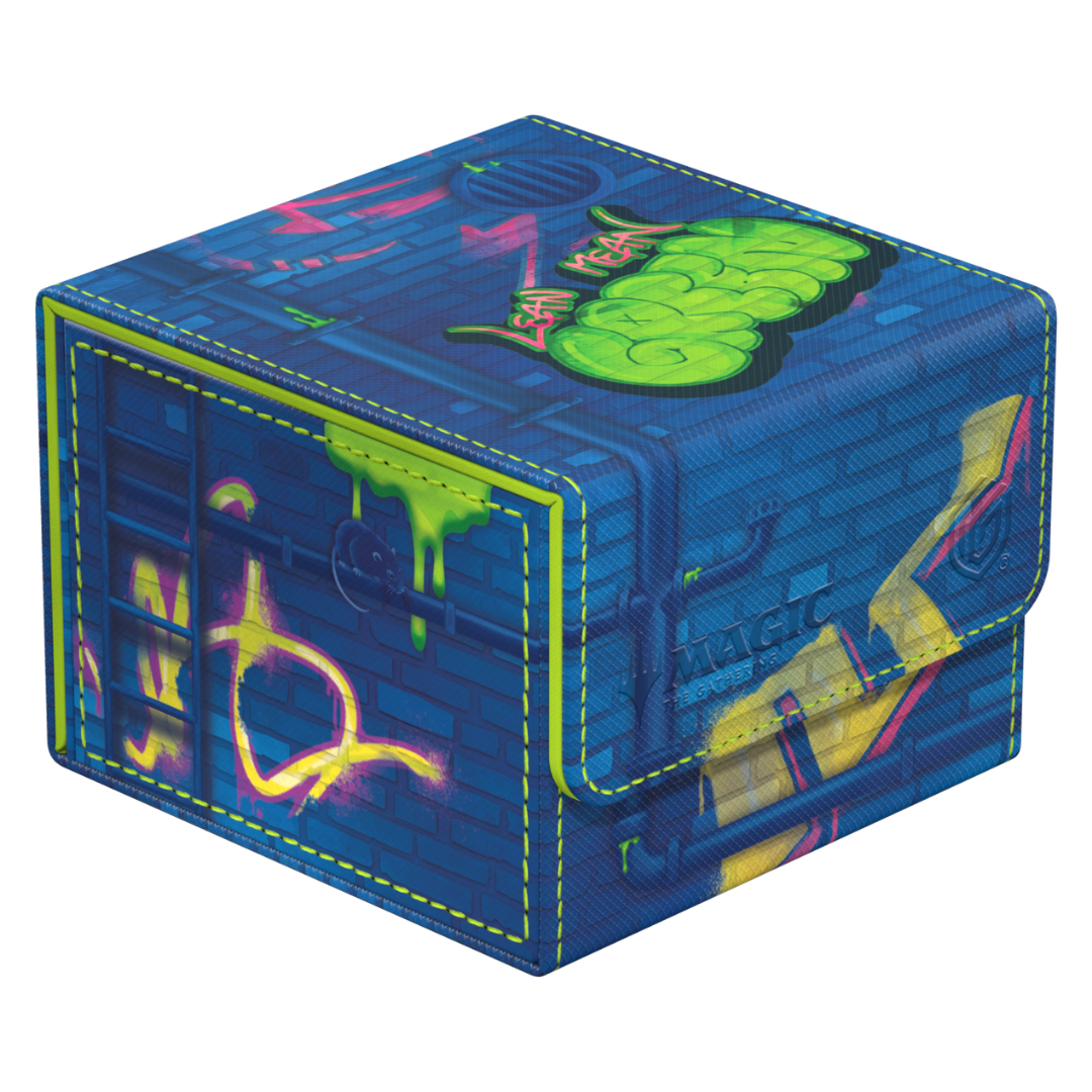 Ultimate Guard Sidewinder 133+ TMNT Sewer Walls deck box for Magic The Gathering Commander cards