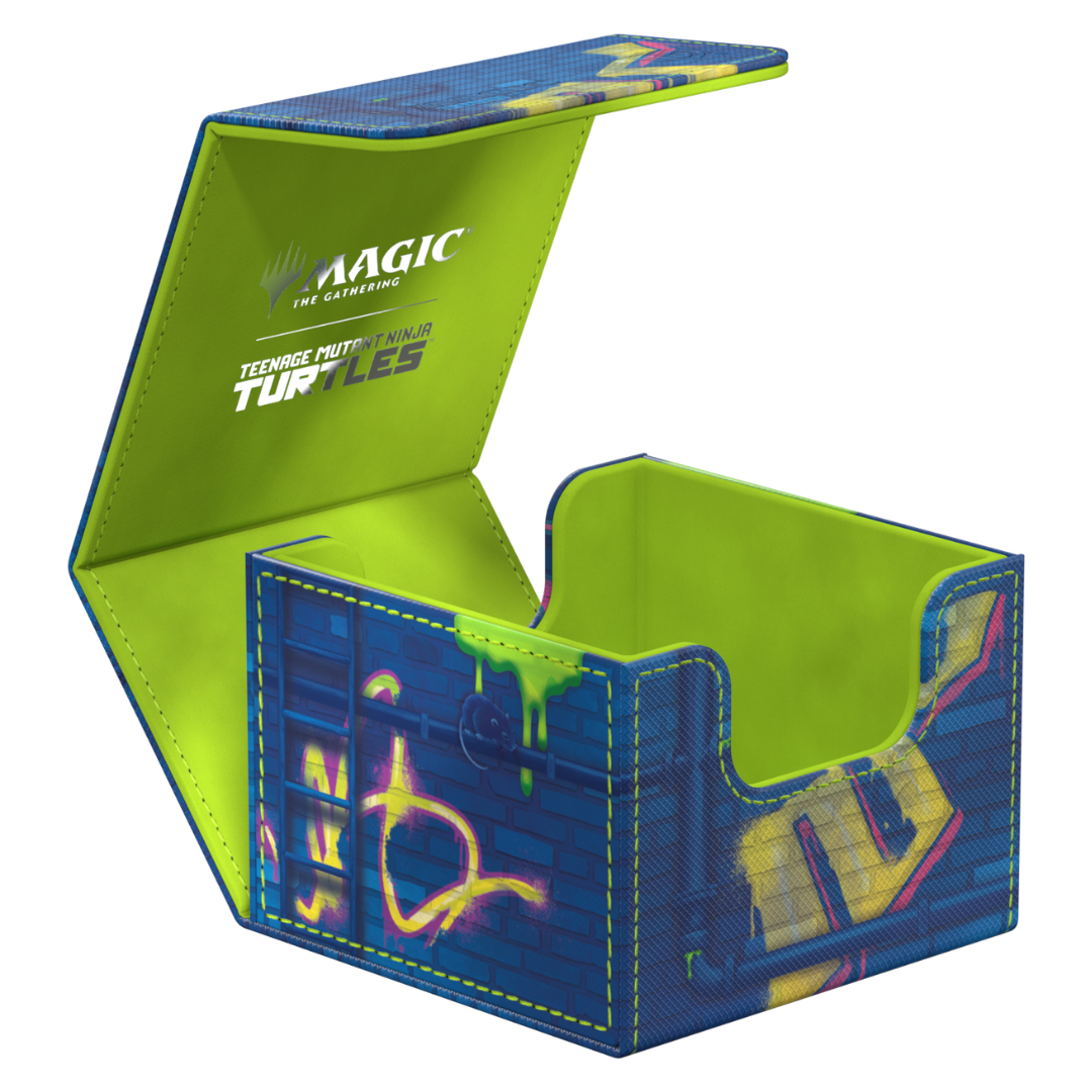 Ultimate Guard Sidewinder 133+ TMNT Sewer Walls deck box for Magic The Gathering Commander cards
