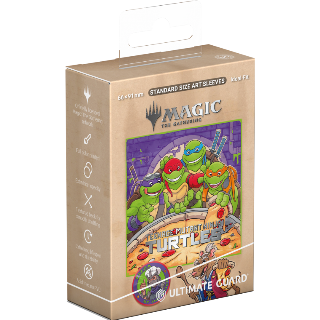 Ultimate Guard TMNT Pizza Box card sleeves 100 count for Magic The Gathering and standard trading cards