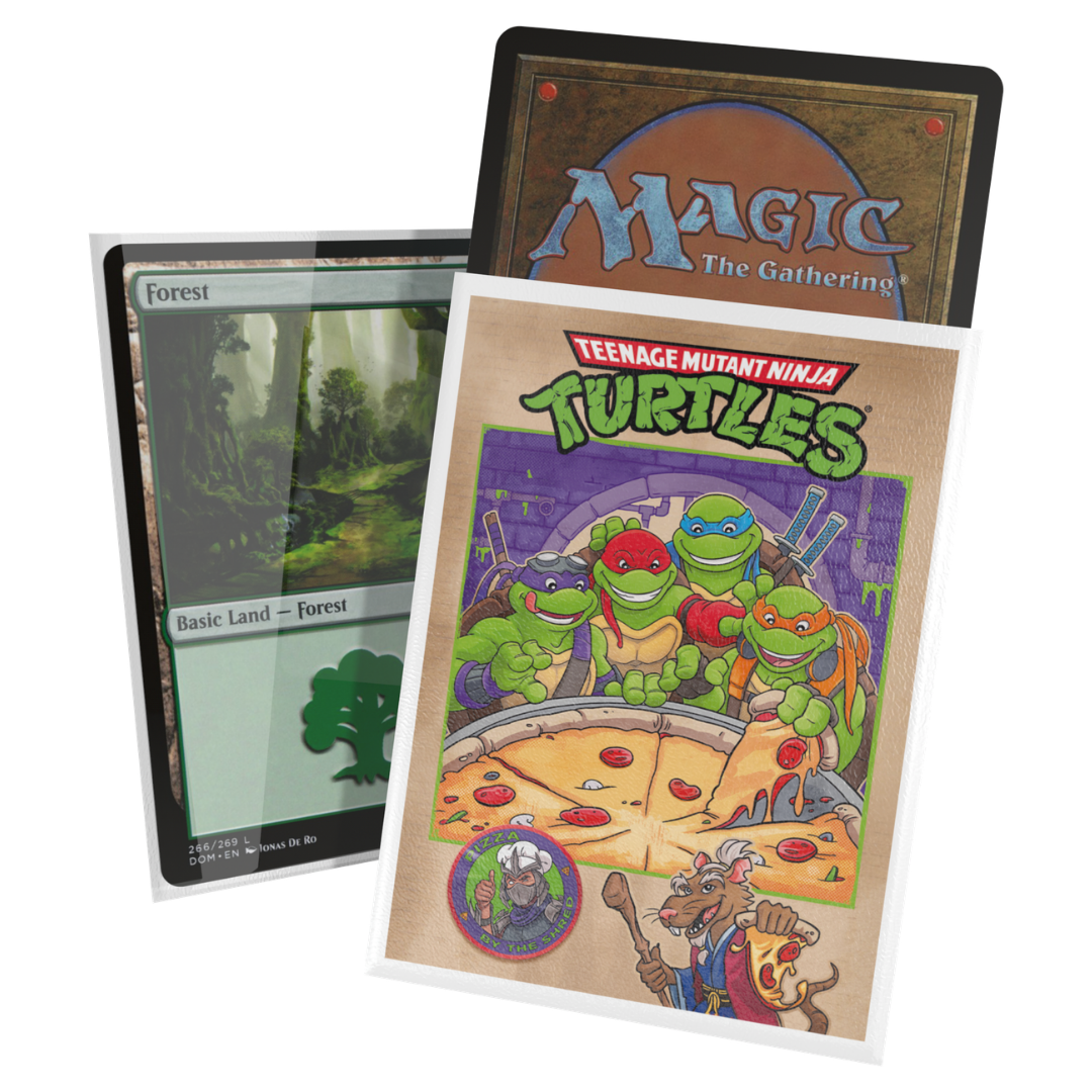 Ultimate Guard TMNT Pizza Box card sleeves 100 count for Magic The Gathering and standard trading cards