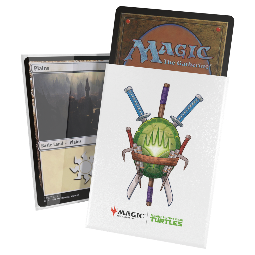 Ultimate Guard TMNT Turtle Planeswalker Symbol card sleeves 100 count for Magic The Gathering cards