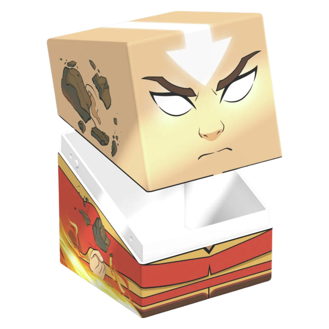 Ultimate Guard Squaroes 100+ Aang Avatar State open deck box, interior view, fits 100 double-sleeved cards