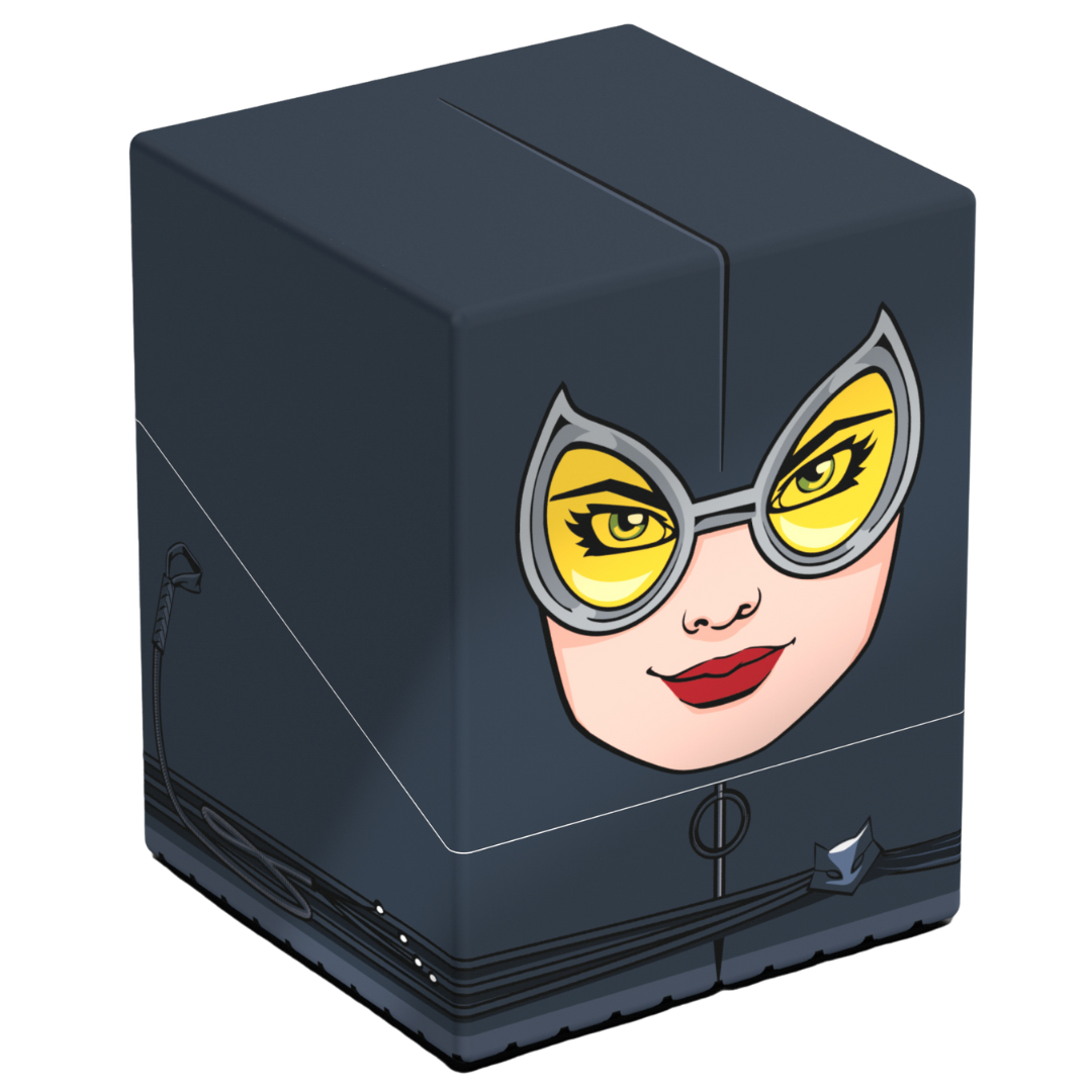 Ultimate Guard Squaroes 100+ Catwoman DC Batman Gotham City deck box featuring Catwoman artwork for trading card protection and display

