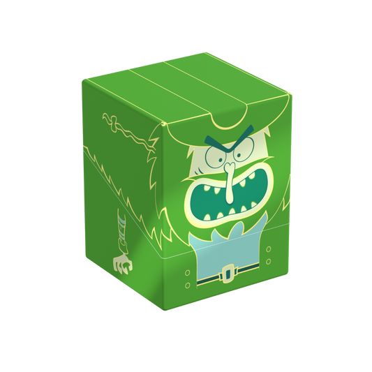 Ultimate Guard Squaroes 100+ Flying Dutchman SpongeBob deck box with magnetic closure for storing 100+ double-sleeved trading cards securely

