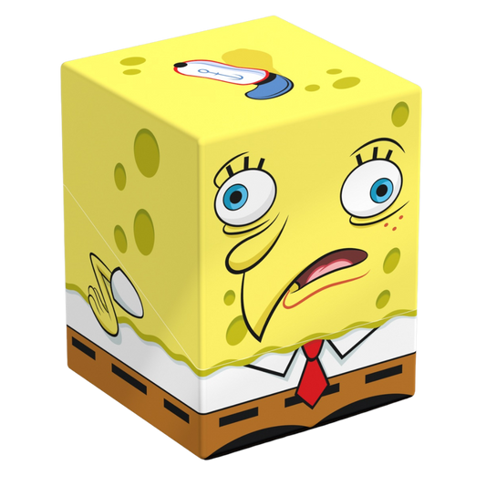 Ultimate Guard Squaroes 100+ Spongebob Squarepants Mocking Spongebob deck box, durable card storage with Mocking Spongebob design for collectors and players.







