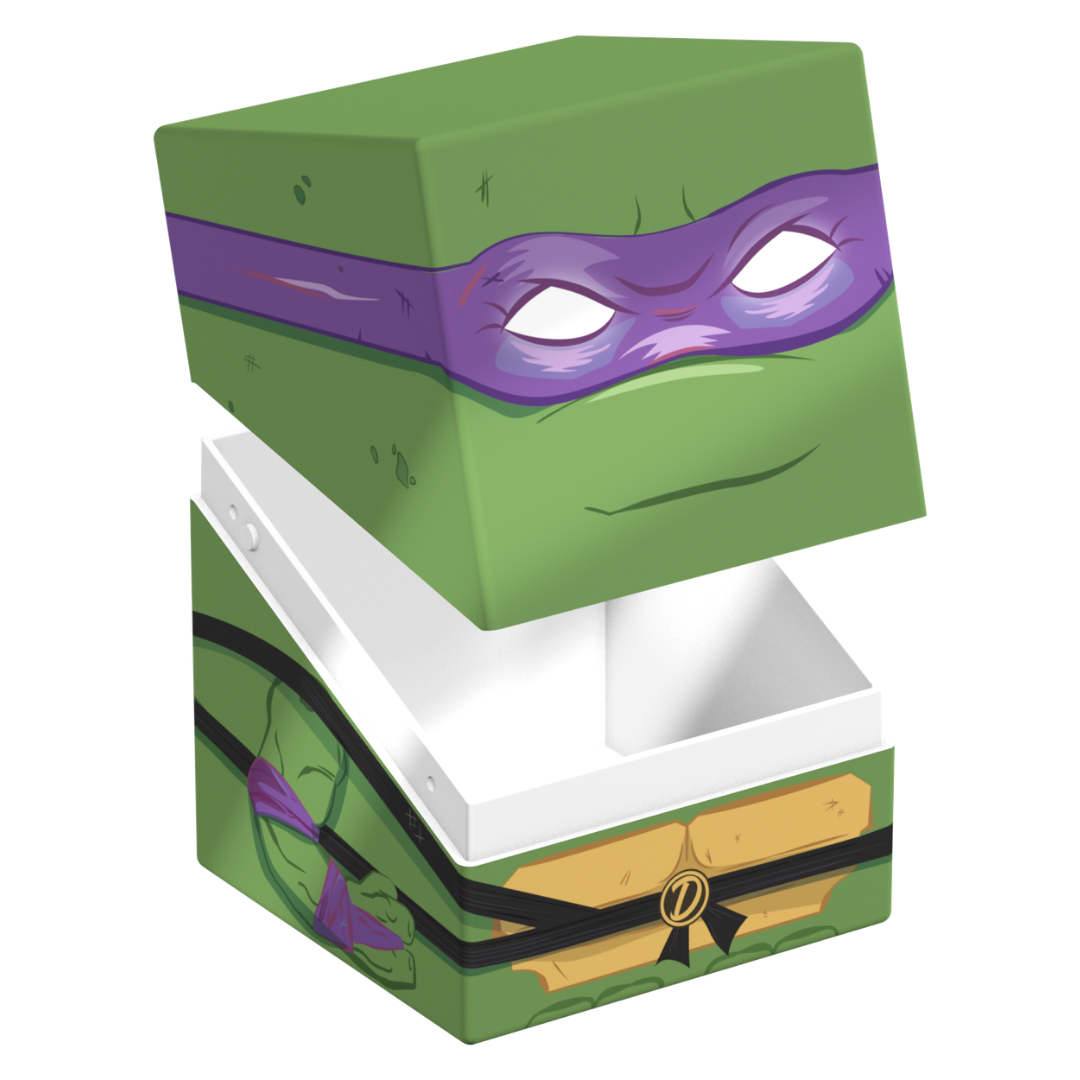 Ultimate Guard Squaroes 100+ TMNT Action Mode Donatello deck box for trading card game storage and protection