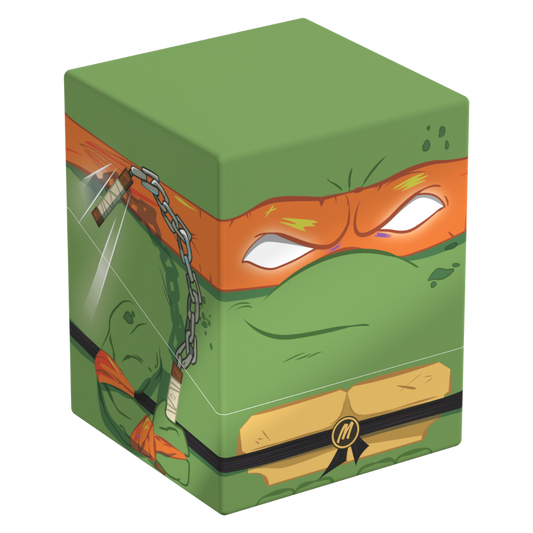 Ultimate Guard Squaroes 100+ TMNT Action Mode Michelangelo deck box for trading card game storage and protection