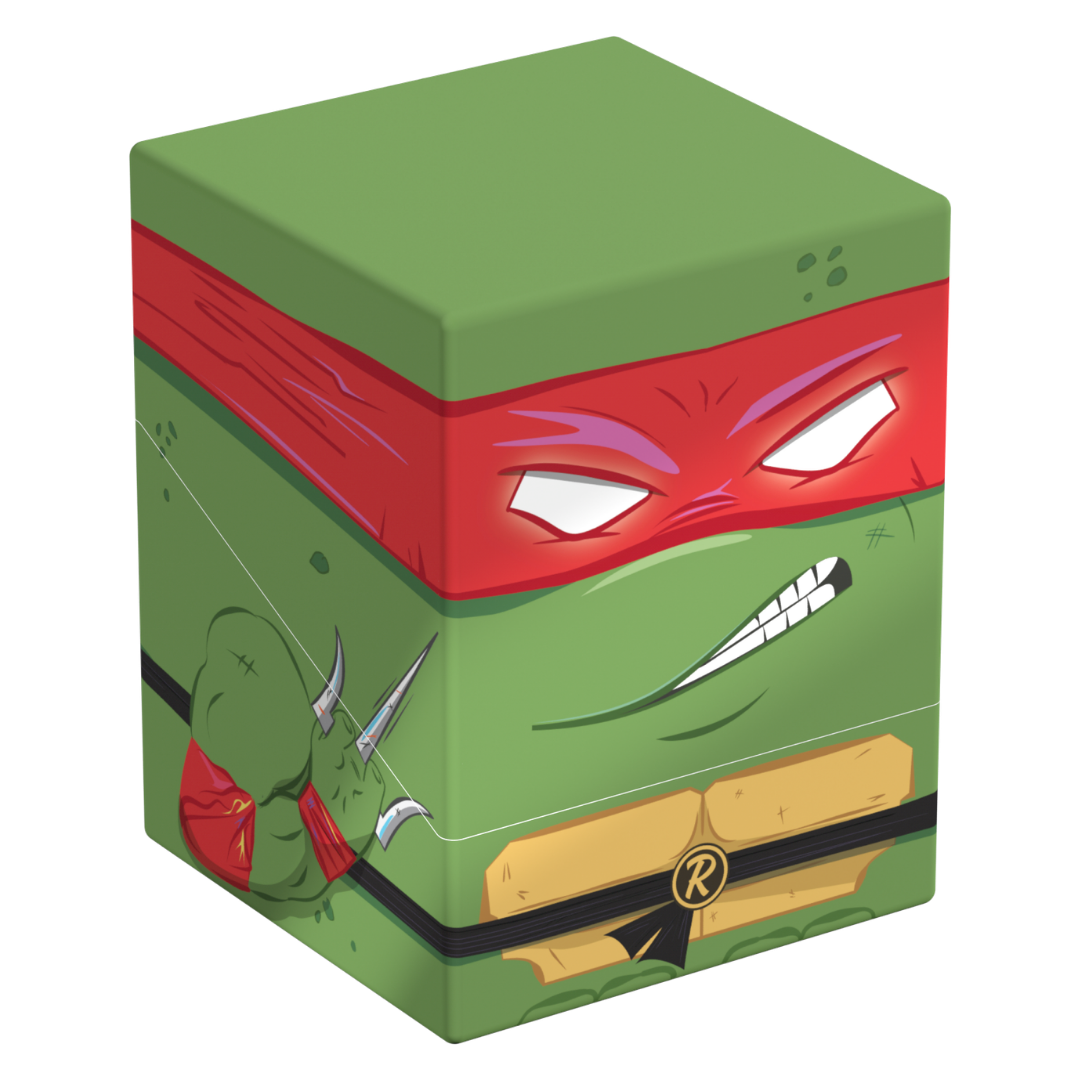 Ultimate Guard Squaroes 100+ TMNT Action Mode Raphael deck box for trading card game storage and protection