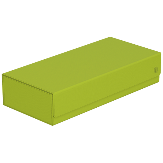 Ultimate Guard Superhive 550+ Summer Edition Lime storage case with Xenoskin finish and compartments for cards and accessories