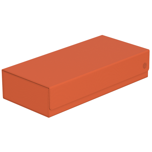 Ultimate Guard Superhive 550+ Summer Edition Peach storage case with Xenoskin finish, compartments for 550+ cards and accessories