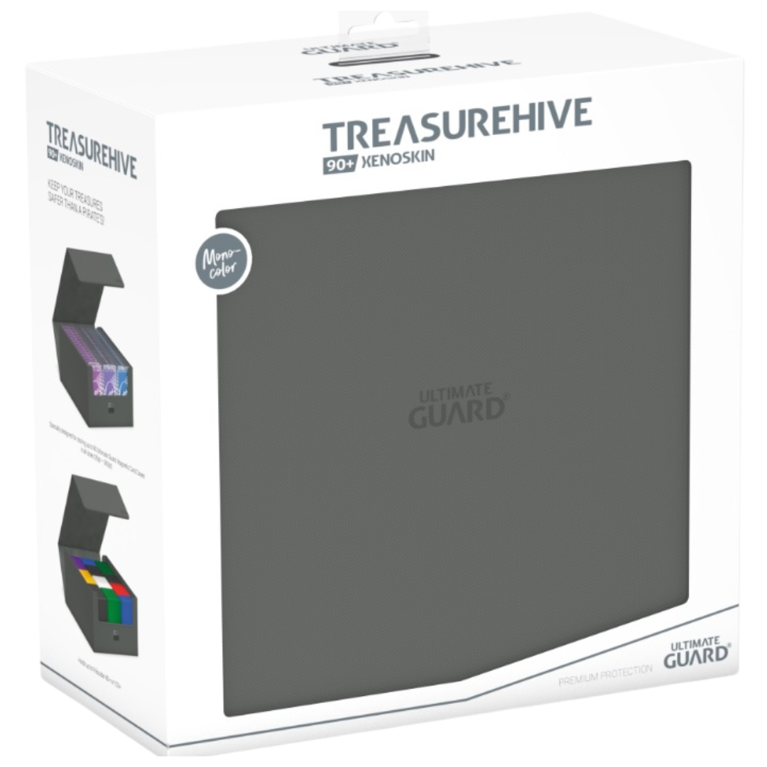 Ultimate Guard Treasure Hive 90+ in Grey for premium TCG card storage and organization.