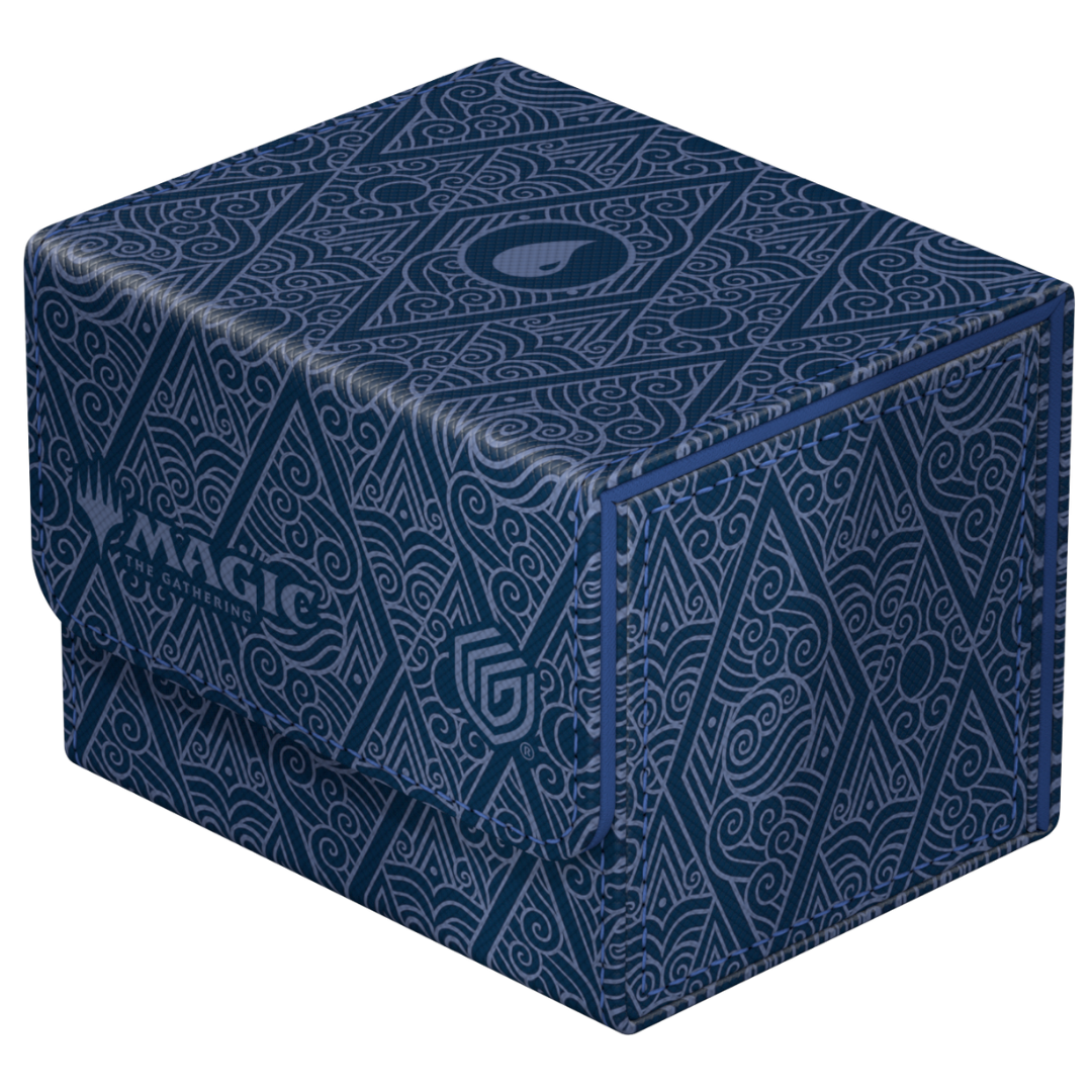 Avatar: The Last Airbender Sidewinder 100+ deck box with blue Mana Symbol and Xenoskin texture