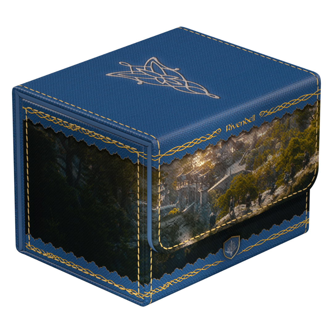 Ultimate Guard Sidewinder 100+ Rivendell deck box with Lord of the Rings Places of Middle Earth artwork