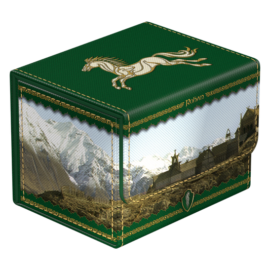 Ultimate Guard Sidewinder 100+ Rohan deck box with Lord of the Rings Places of Middle Earth artwork