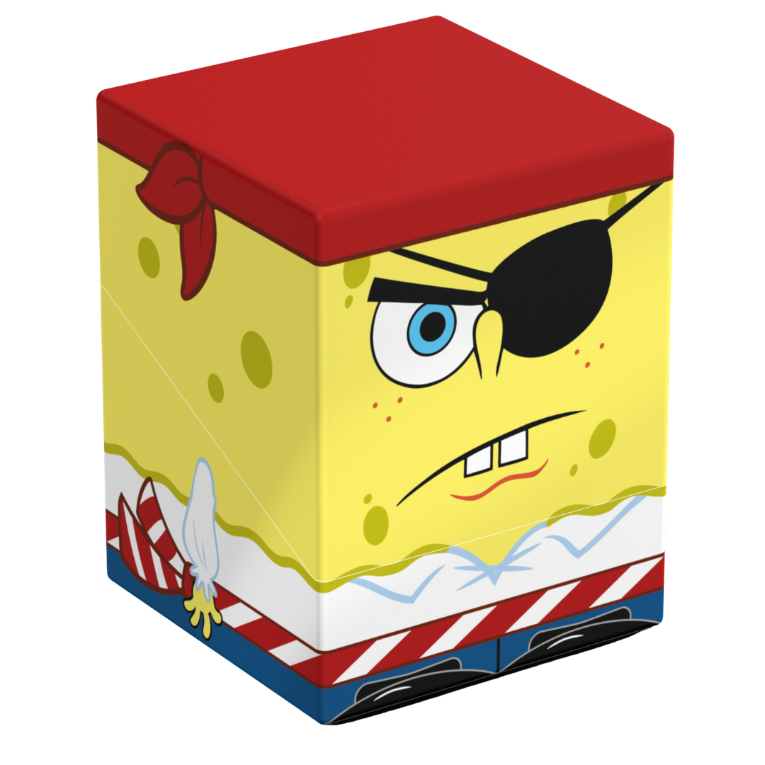 Ultimate Guard Squaroes 100+ Pirate SpongeBob deck box with SpongeBob SquarePants artwork