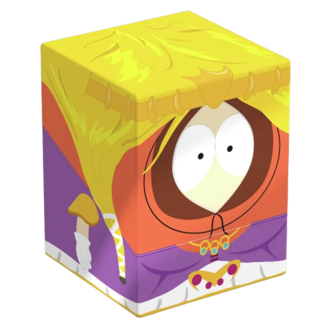 Ultimate Guard Squaroes 100+ South Park deck case closed, featuring Princess Kenny artwork from The Stick of Truth