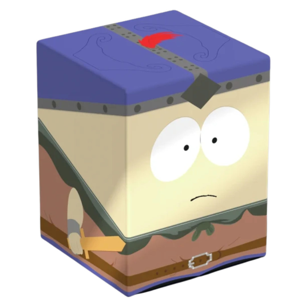 Ultimate Guard Squaroes 100+ deck case with South Park Stick of Truth Stan Marshwalker artwork, closed front view
