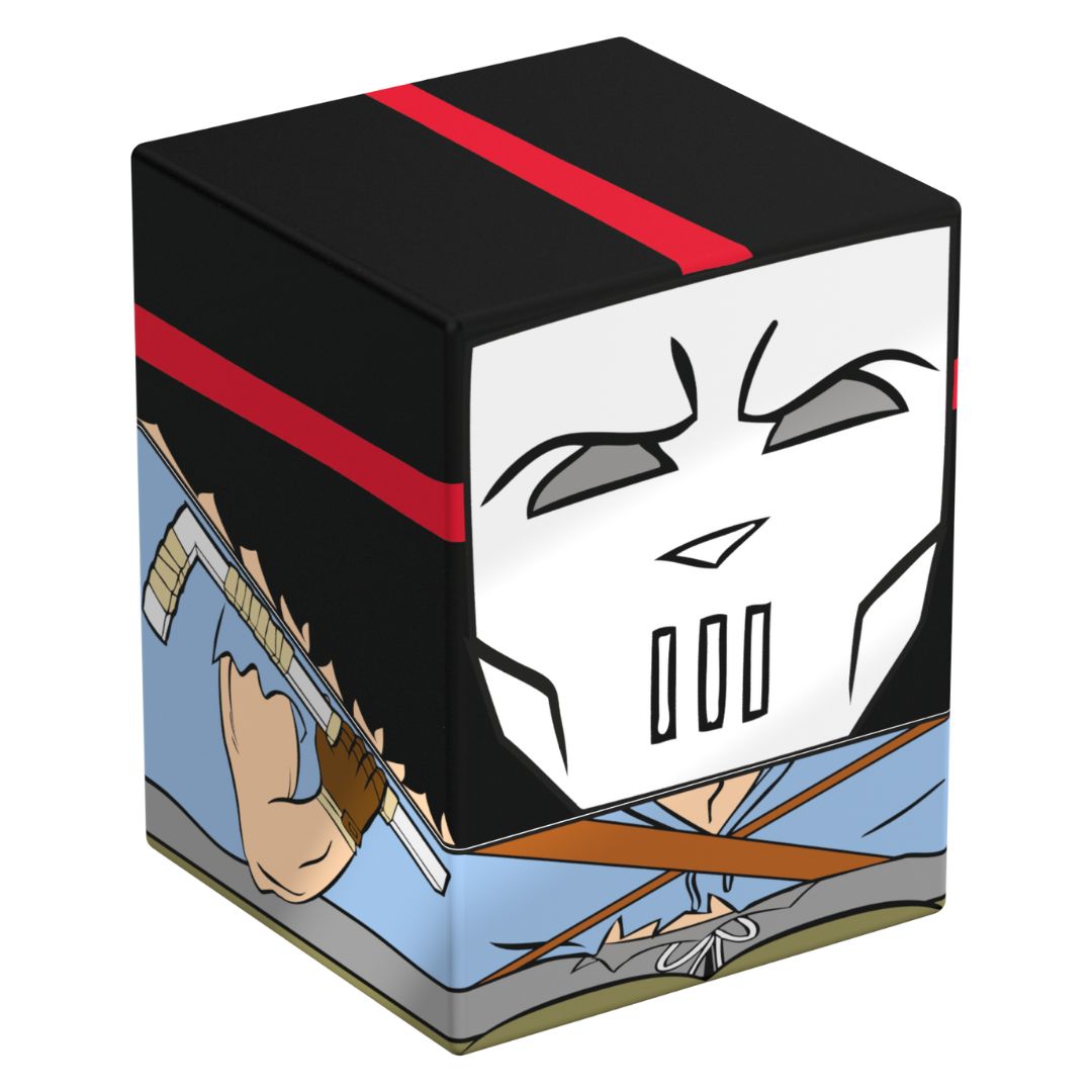 Ultimate Guard Squaroes 100+ TMNT Casey Jones deck box with official Teenage Mutant Ninja Turtles artwork