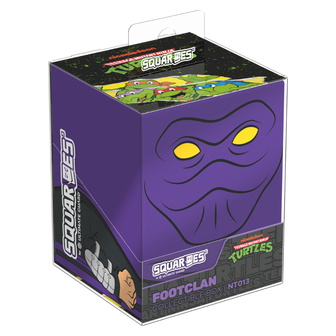 Ultimate Guard Squaroes 100+ TMNT Footclan deck box with official Foot Clan artwork for trading card games