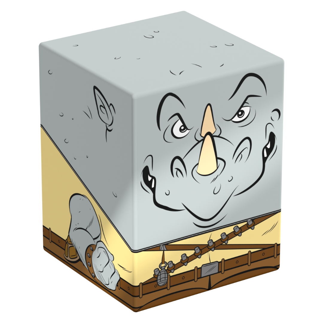 Ultimate Guard Squaroes 100+ TMNT Rocksteady deck box with official Teenage Mutant Ninja Turtles artwork